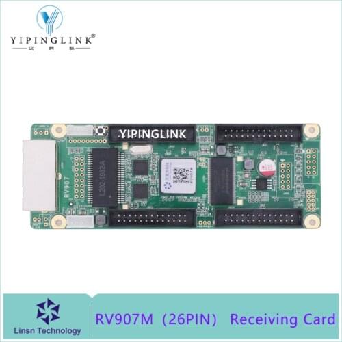 LINSN RV907M rental LED display receiving card P2.976 P.1875 26PIN LED display module controller work with TS802D