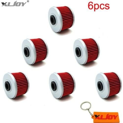 6x Oil Filter For Honda TRX 200D 300 350 500FM 400X 420TM 400EX XL125V TRX300EX TRX450S TRX300X ATC250SX ATC350X CBF250 FOURTRAX