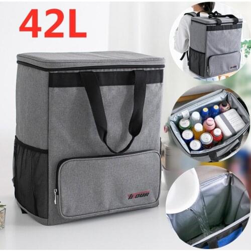 Men Camping Picnic Cooler Backpack Travel Thicken Waterproof Large Thermo Bag Refrigerator Fresh Keeping Thermal Insulated Bag