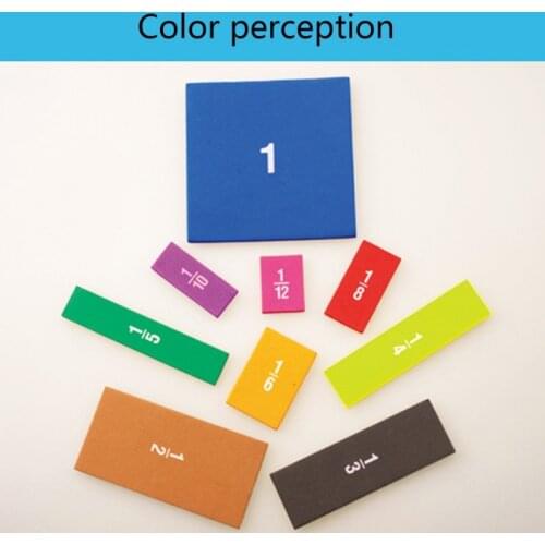 EVA Sponge Fraction Cards Primary School Early Education Learning Supplies with Calculation Questions