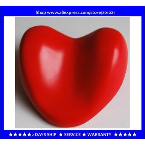 Bathtub headrest heart-shape pillow + hot tub spa pillow Red color