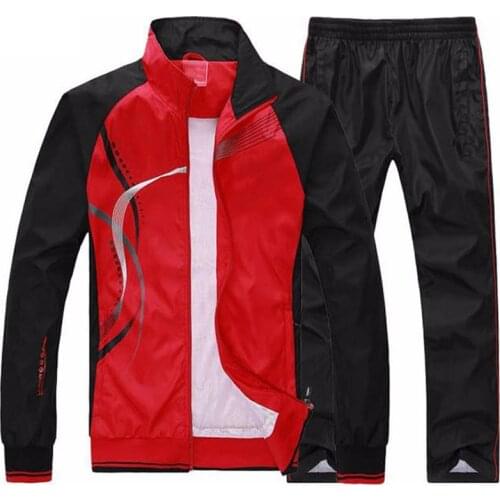 Tracksuit Men Set Clothes For Men Spring Autumn Men Joggers Sportswear 2 Piece Sport Suit Jacket+Sweatpants Men Sweatsuit