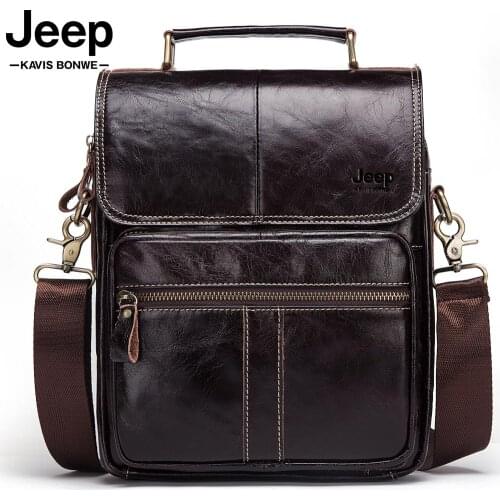 100% Genuine Leather Men Shoulder Bag High Quality Crossbody Bags For Male Messenger Bag 9.7" Ipad Bolsas Holder Sling Travel