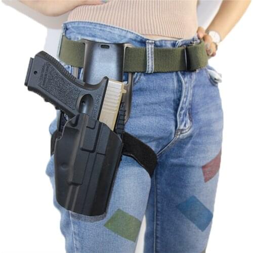 Tactical 579 Gun Holster for Glock 17 26 Beretta M92F CZP-09 Colt1911s Cz 75 QLS 19 22 Leg Pistol Case Belt Strap Adapter