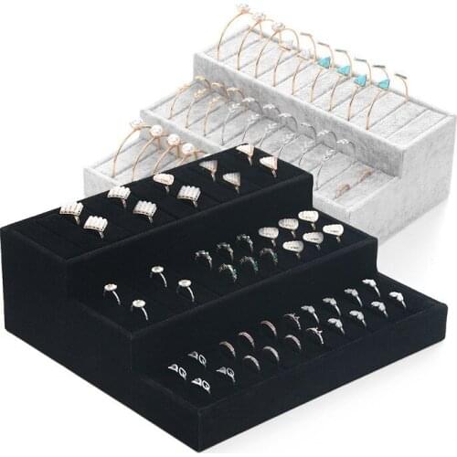 Velvet Jewelry Display Stand, Bracelet Display, Ring, Jewelry Organizer Stand Display Case, Stand Display