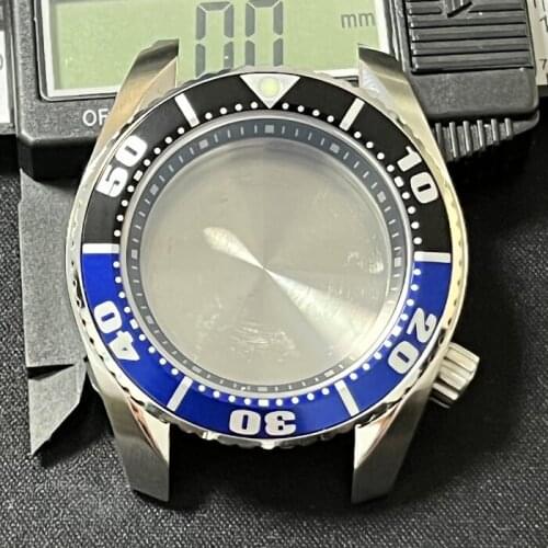 Watch Parts Sapphire Stainless Steel SBDC001 Diver Watch Case Aluminum Bezel Insert Case Suitable For NH35 Automatic Movement