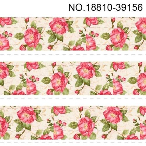 10yards - different sizes -Flowers pattern Grosgrain ribbon -beautiful flowers pattern printed ribbon