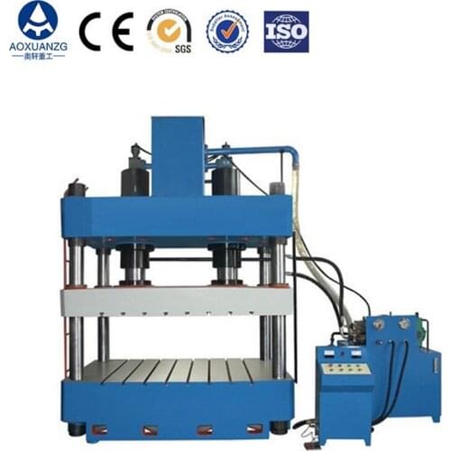 4-Column Heavy Hydraulic Press Power Machine Semi-Automatic Aluminium SS Steel Pot Forming Tools For Business Production