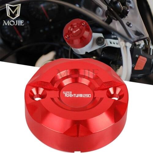 Motorcycle Aluminum For 1290 Super Adventure ADV 2015 2016 2017 2018 Front Brake Fluid Cap Master Cylinder Reservoir Cover Parts