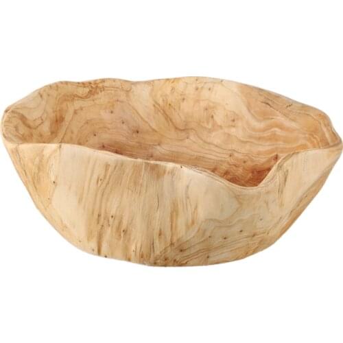 Household Fruit Bowl Wooden Candy Dish Fruit Plate Wood Carving Root Fruit Plate Wood 25-29 cm