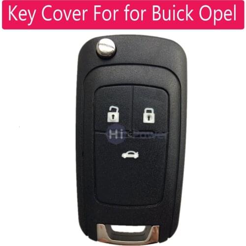 Flip Remote Car key shell case cover 3 button With HU100 Key blade for Buick excelle for Opel for Holden Remte Key Fob