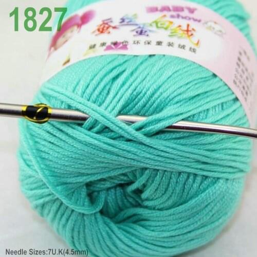 Color optional 50g x 1 balls Cashmere Silk velvet Children Hand Yarn B