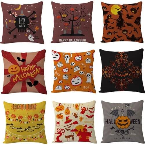 Halloween Cushion Pumpkin Throw Pillow Covers Cushion Cover home Decor Pillowcase For Sofa Bed Chair Decorative Pillow Case