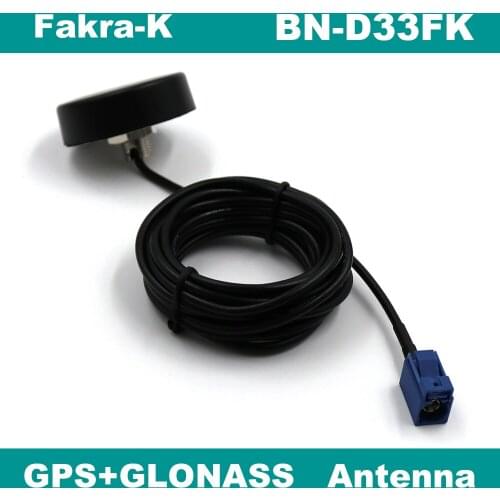 BEITIAN Fakra-K High Gain GPS GLONASS Ceramic Antenna Active Amplifier Set Screw Ceiling BN-D33FK