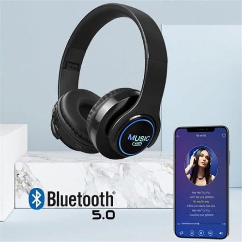 2021 Hot Bluetooth Head-mounted Headset KF01 Earphone With Breathing Light Function Ultra-long Battery Life High Sound Quality