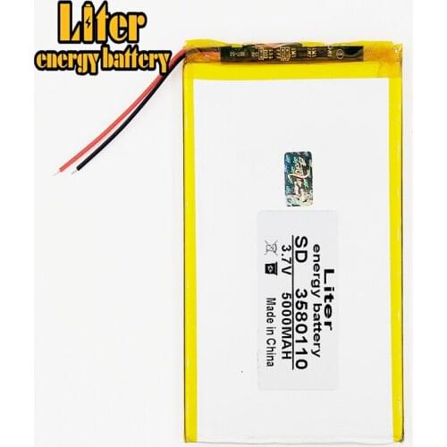 Best battery brand Original Li-ion Battery 3.7v 5000mAH(Approx) for 8 inch N83,N86 A85,A86 Tablet PC, 3580110