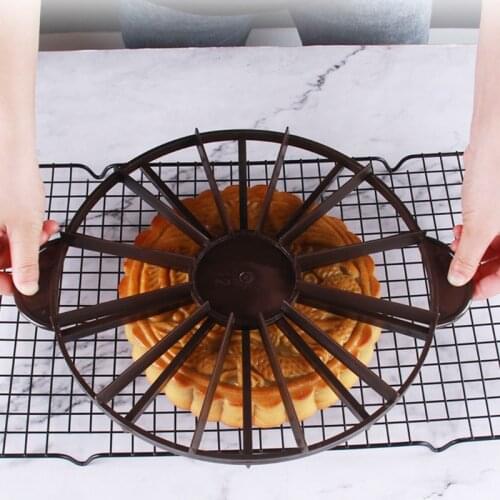 Cake Portion Slice Marker 10/12 Piece Equal Portion Round Cake Bread Divider Cutter Slicer Ring Safe DIY Baking Tools