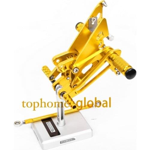 Motorcycle CNC Rearsets For HONDA NC30 RVF400 NC35 foot pegs Yellow Colour Foot Pegs Rear Set