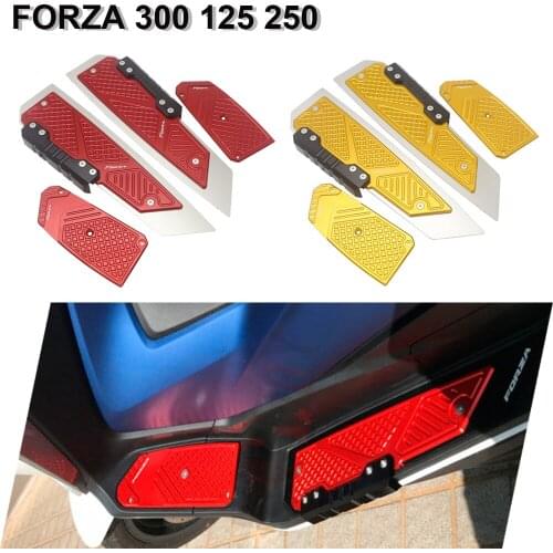 Motorcycle Accessories For Honda Forza300 MF13 FORZA 300 125 250 2018 2019 2020 CNC Footrest Footpad Pedal Plate Parts