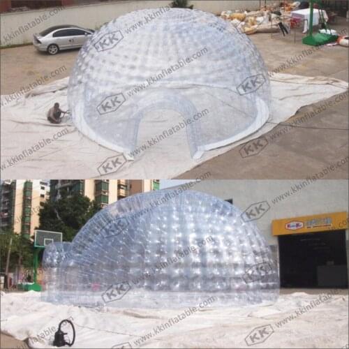 Outdoor Transparent clear House Single Tunnel Inflatable Bubble Tent