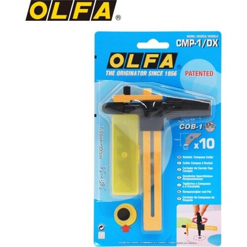 OLFA soft metal thin, paper cutting hole opener 189B cutting compass 1.6-22cm cloth cutter CMP-1/DX