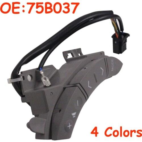 Black/Light Gray/Dark Gray/Brown 4 Colors For Toyota Highlander Land Cruiser New Steering Wheel Controls Switch 75B037 Car