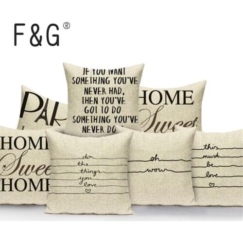 Letter Simple cushion home nordic style decoration Sofa Seat Luxury throw pillows wave line Car Seat Custom cover cushion