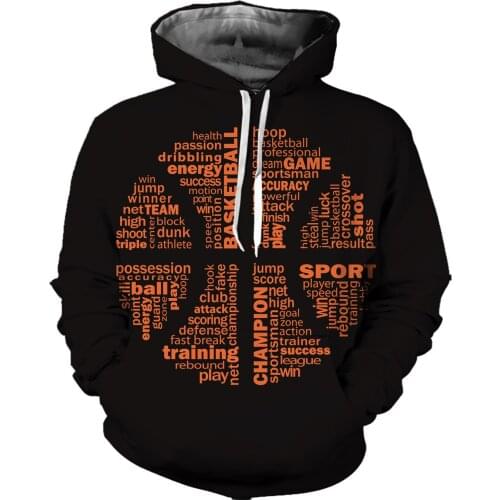 REAL American SIZE Custom High Quality Ball is Life Sublimation Printing Plus Size Hoodies