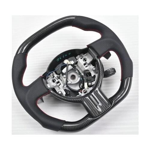 Flat top and flat bottom car steering wheel For Toyota GT86/for Subaru BRZ/for Scion with shift paddle