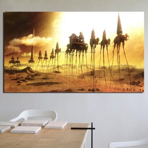 Salvadores Dalies Jesus On The Cross And Sleeping Paintings On Canvas Modern Art Wall Pictures For Living Room Home Decoration