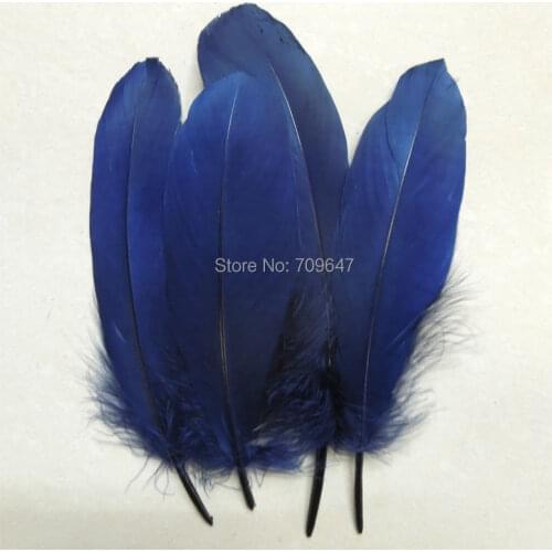 Blue Feather!200pcs/lot!15-20cm long Navy Blue/Dark Blue Goose Feathers,Hat Trimming,Feathers for Millinery,Fascinators&Crafts