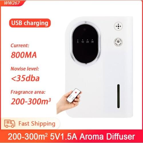 USB Rechargeable Aroma Diffuser Remote Control Timing Essential Oil Diffuser Humidifier Fragrance Machine Fragrance Aerosol Home