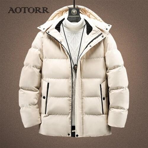 Thicken Parkas Men Loose Winter Waterproof Mens Overcoat Windproof Mens Jacket Warm Casual Cotton Padded Coats Male New Fashion