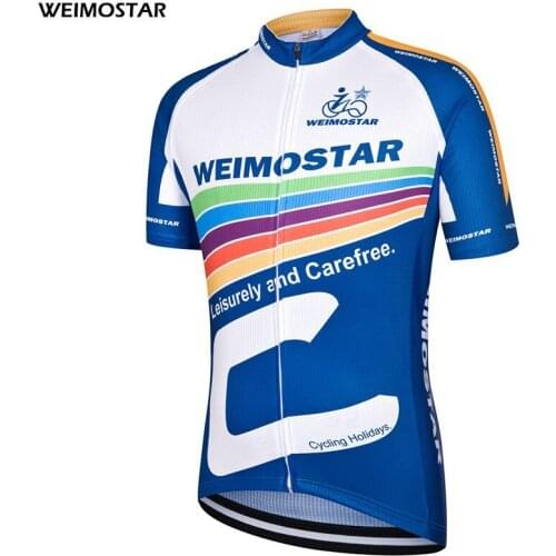 High Quality Summer Team Mens Cycling Jersey WEIMOSTAR Bike Bicycle Shirts Sports Shirts Top S-4XL