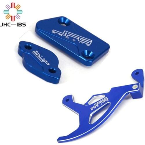 Motorcycle CNC Front Rear Brake Reservoir Cover Brake Disc Guard Protector For Yamaha WR450F YZ250X YZ125X YZ450F 2007 2008