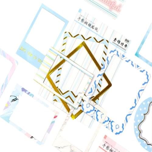 10pack/lot Cute Fresh Photo Frame Series Sticker Pack Stickers DIY Scrapbooking Sticker pad Children Letter Diary sticker