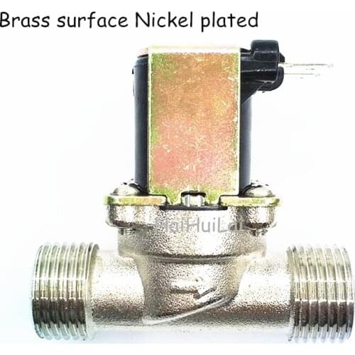 12Vdc Brass or Plastic Normally closed input water G1/2"Solenoid Valve