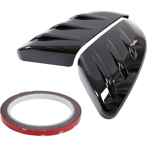 2x Rear View Side Mirror Cap Covers Carbon Fiber Style For Honda Civic 2016-2020