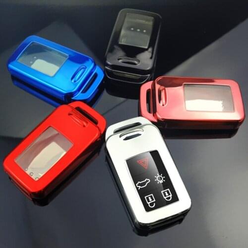 TPU Car Key Case Cover High Quality Electroplating Car Key Protection Shell Car Accessories for Volvo V40 V60 S60 S80 XC60