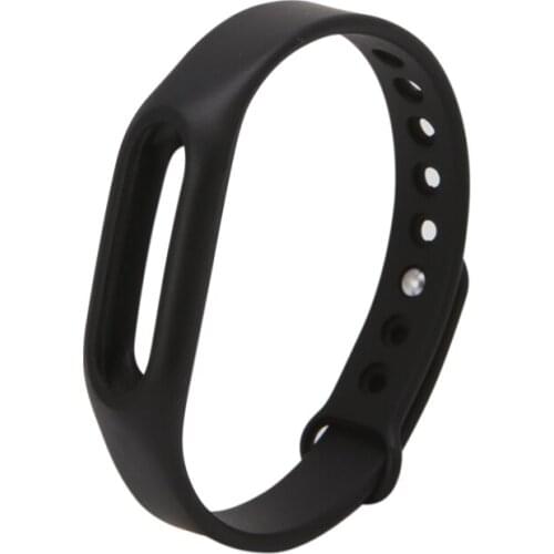 Black Silicone Wrist Band Strap Wristband Replacement Smart Watch Band For Xiaomi Mi Band