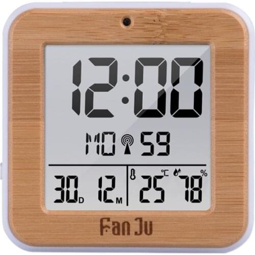 Digital Alarm Clock DCF Radio Dual Alarm Thermometer Hygrometer Weather Station
