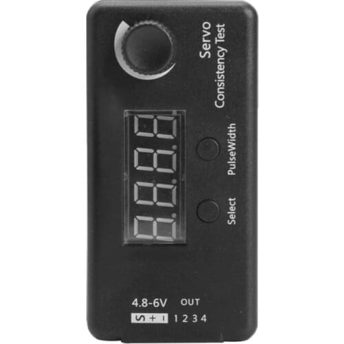 DC 4.8-6V 3 Modes Digital Servo/ESC Consistency Tester Steering Gear for RC Tool 40*75*25CM