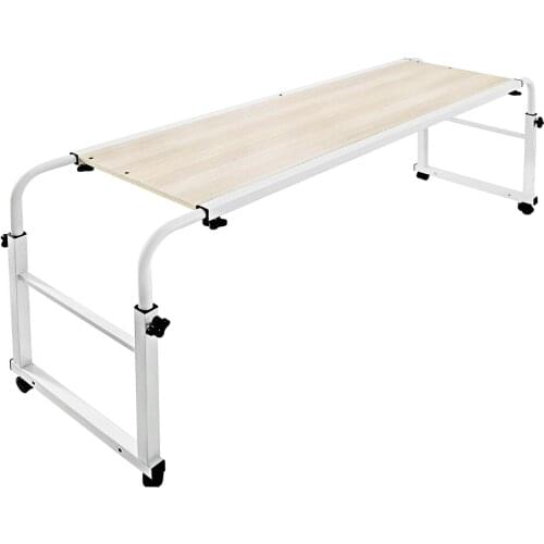 Home Rolling Adjustable Laptop Computer Desk Table Over Bed Storage Furniture