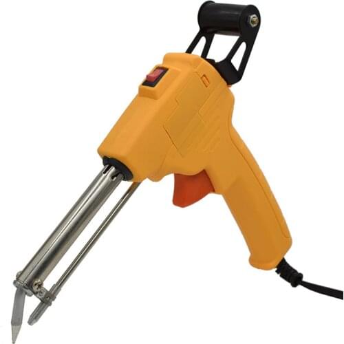 60W 220V External Heating Electric Soldering Iron Kit Semi Automatic Tin Feeder Gun Tip Sucker Wire Welding Anti-Static Tweezers