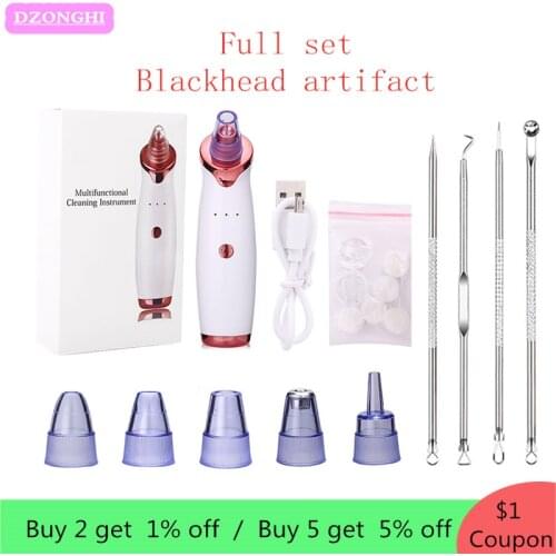 Facial Acne Dark Spots Blackhead Removal Electric Vacuum Cleaner Skin Care Acne Pore Cleanser Remove Acne Facial Vacuum Cleaner