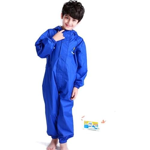 Conjoined Raincoat Kids rain suit children Rain Coat and Rainpants Thickened Cartoon Raincoat Rain Gear Girls