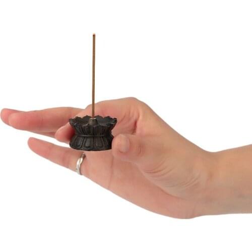 Mahogany handmade incense stove line incense burner sandalwood furnace lotus flower perfume incense holder calamander wool