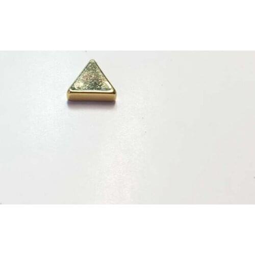 Eruifa 8mm Hot Wholesales Copper 3mm Thick Triangle Charms 20pcs per bag Pendant Becklace,Bracelet DIY 2 Colors