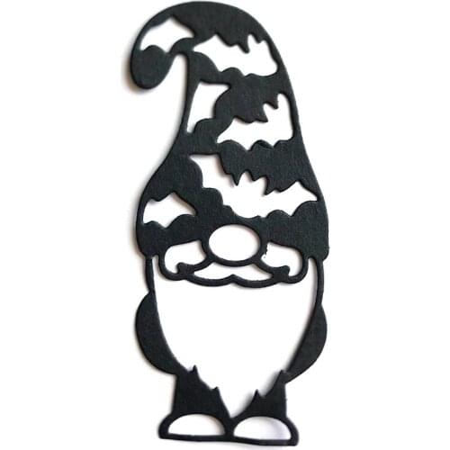 Miss Vintage Cutting Die Cut Halloween Bat Gnome Man Metal Scrapbooking Papercraft Card Album Punch Stencil Dies