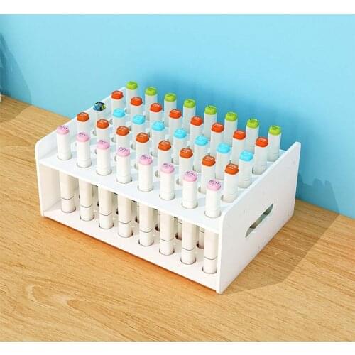 Student Desktop Marker Organizer Storage Box Stationery Box Scissors painting Marker Pen Holder Makeup Brush Tools Shelf